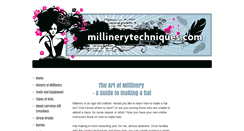 Desktop Screenshot of millinerytechniques.com